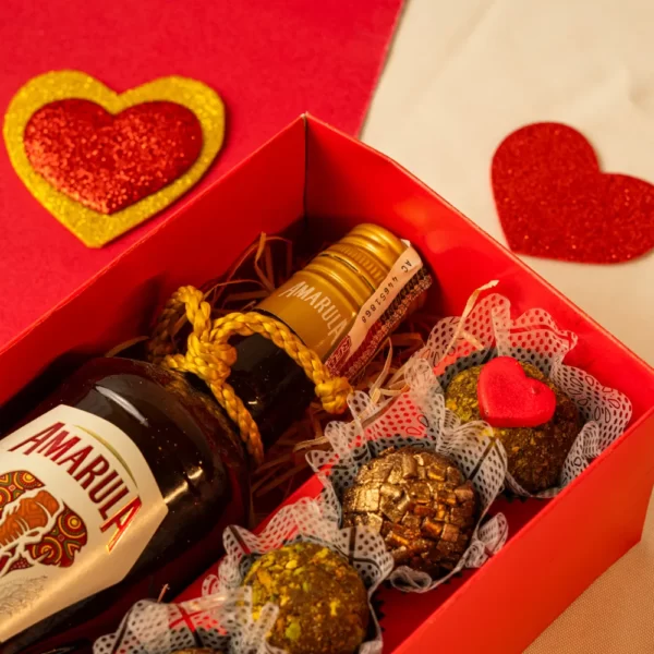kit amarula com trufas artesanais dia dos namorados